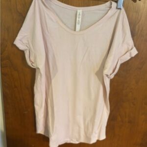 Lululemon Athletica Light Pink Short Sleeve Tee